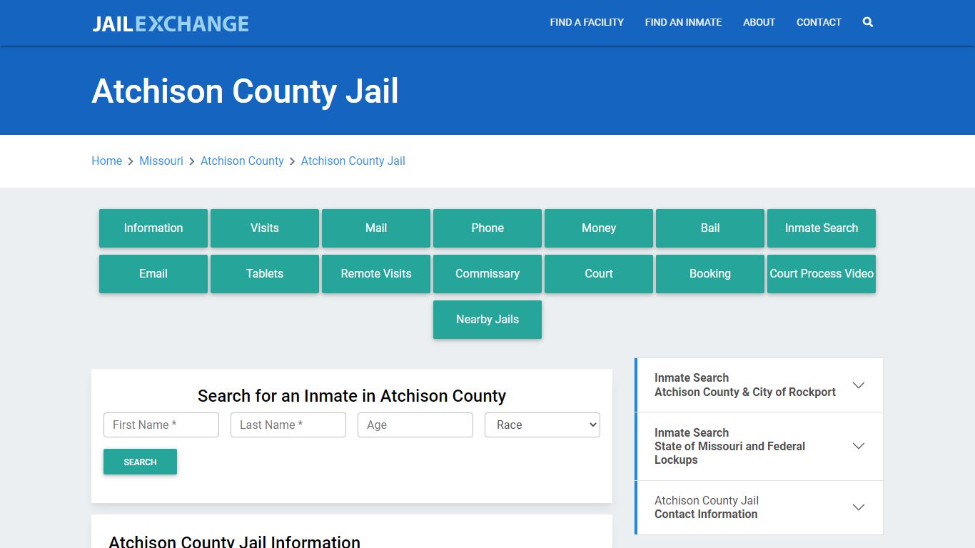 Atchison County Jail Roster Lookup, MO, Inmate Search